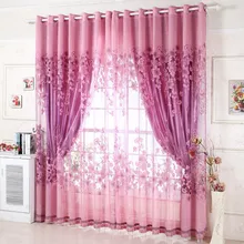 2016 new arrival embroidery Luxury Curtains for luxury living room 100% blackout Ready Made Curtain For bedding room