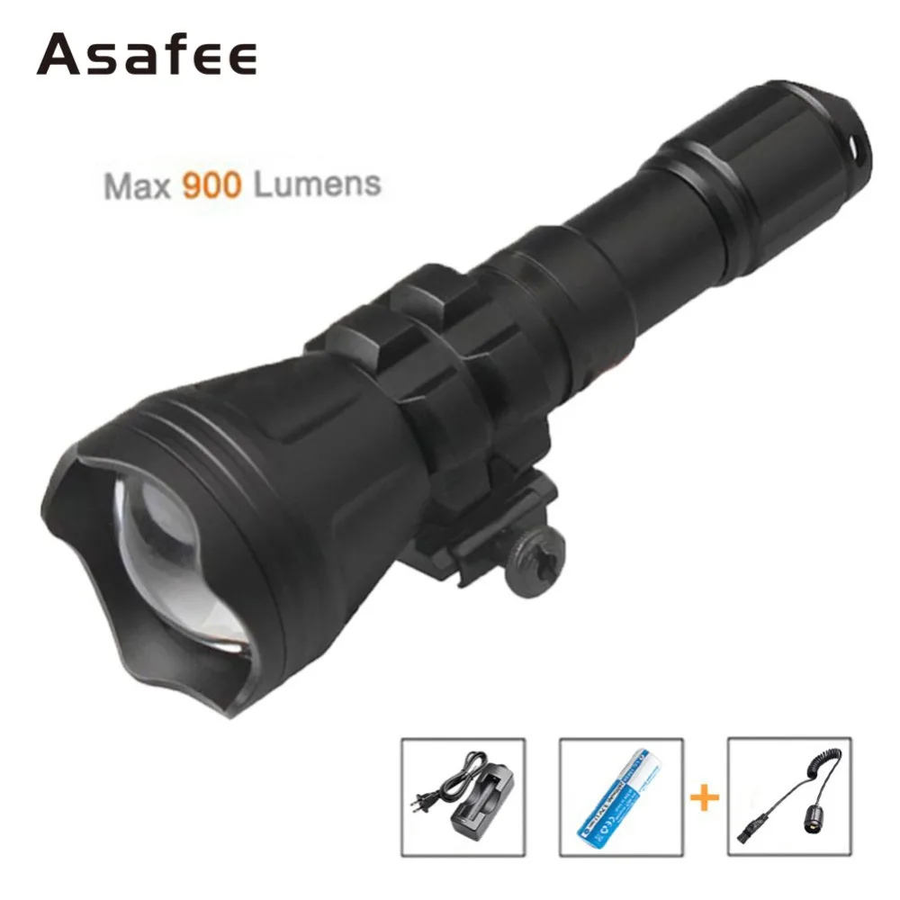 

Free Shipping Brinyte B158 Gun Mount Flashlight Cree XM-L2 U4 LED Hunting Flashlight Magnetic Zoomable Hunting Torch with 18650