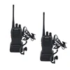 Rdio de comunicao porttil baofeng, walkie talkie 2 segundos 888s uhf 400-470mhz 16 canais com fone de ouvido bf888s, transceptor