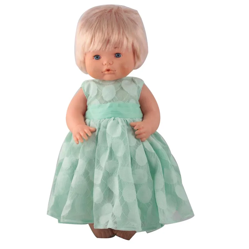 Фото Зеленое кружевное платье принцессы одежда для 42 см кукла Nenuco y su Hermanita | Игрушки и