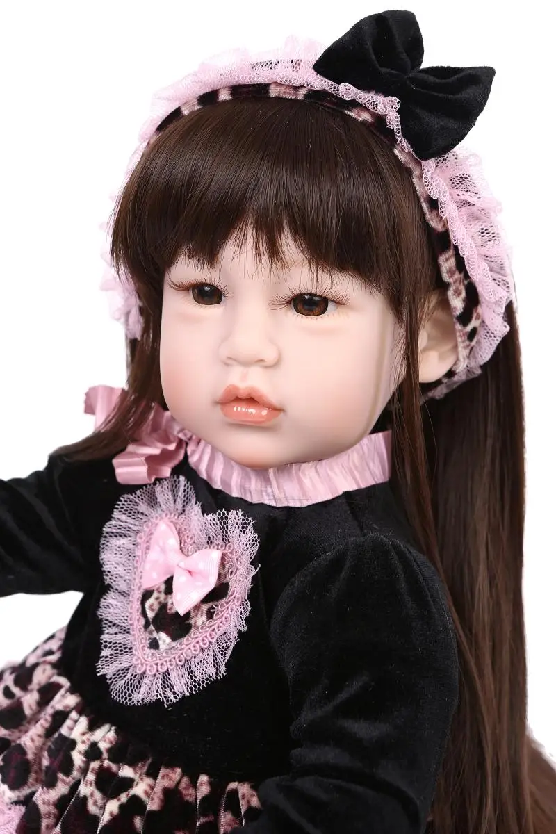

20" 50cm Silicone Reborn Baby Doll Toys Lifelike Silicone Vinyl Princess Dolls Lovely Birthday Gift Collectable Doll Girls Brinq
