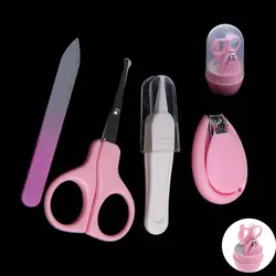 4 шт. Детские Дети младенческой Пальцев Ног Nail Clipper Scissor Cutter Детская безопасность маникюрный набор