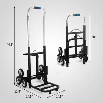 

Portable Stair Climbing Folding Cart Climb Moving Up To 420lb Hand Truck