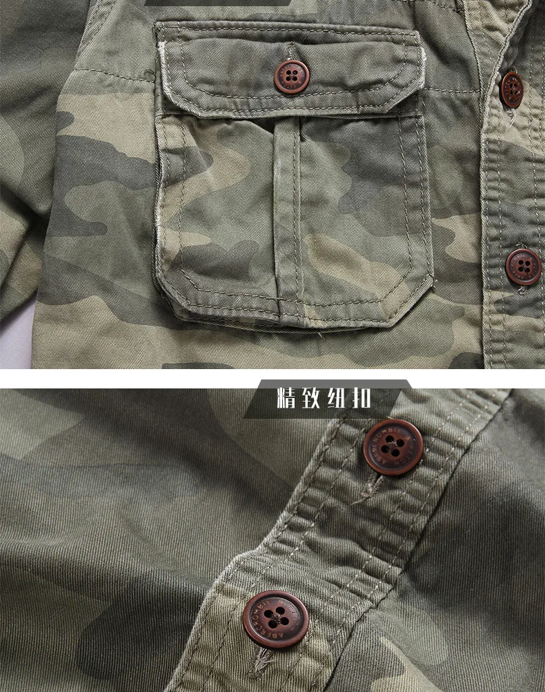 Homens ao ar Camuflagem de Algodão de Manga Longa da Camisa Livre Caminhadas Escalada Desportiva Militar Carga Primavera Outono Respirável Camisas Táticos 9 Cheap Camisas p caminhadas