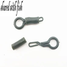 10 шт./лот зеленый цвет рыболовное грузило-прищепка Карп Рыболовная установка для волос аксессуар замок
