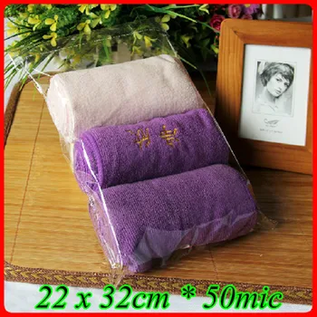 

400pcs/lot 22 x 32cm*50mic Self Adhensive Seal Plastic Packaging Bag,Clear OPP Poly Bag,Transparent OPP T- shirt Packaging