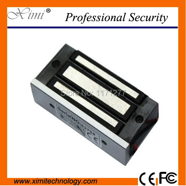

Hot sale cheapest for door access control system 60KG 132lbs Magnetic lock with L bracket Mini electromagnetic lock