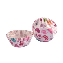 BAKEST 500 шт в партии 3,5 дюймов красочные сердца шаблон торт бумажная форма для выпечки Украшение для свадебного торта инструменты