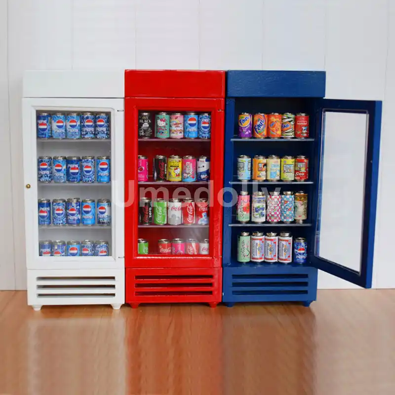 miniature refrigerator dollhouse