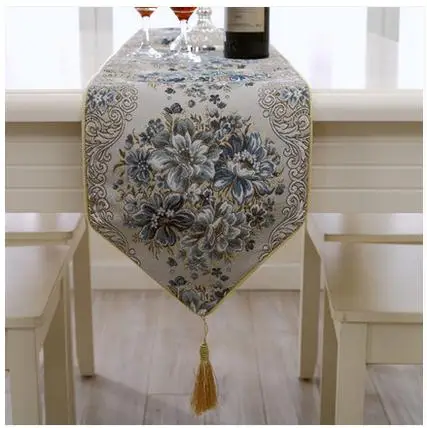 

European Fashion Table Runner Luxury Modern Minimalist Pastoral Table Flag Smooth Tea Table Cloth
