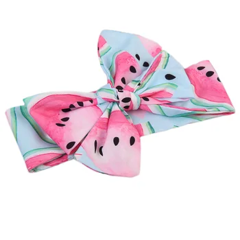 

1PCs Kids Headwear Newborn Cotton Bow Hair Bands Kids Headband Stretch Turban Knot Head Wrap Hair Bands Hair