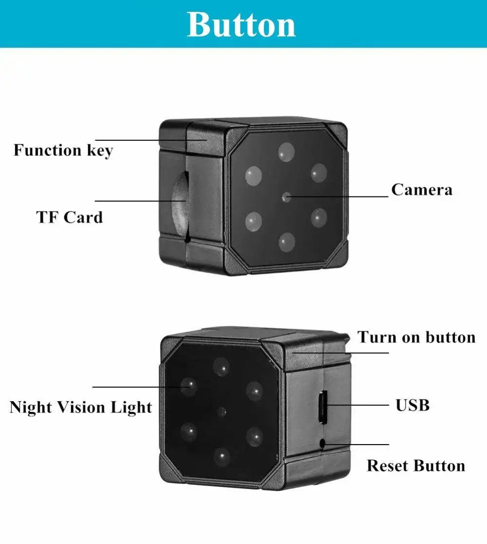Мини-камера, маленькая камера 1080 P, датчик ночного видения, портативная видеокамера безопасности, микро камера, регистратор движения, поддержка скрытой карты TF