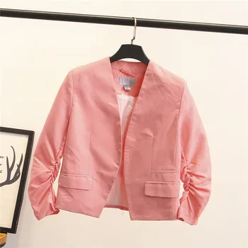 

2020 European American Fashion New Style Puff Sleeve Small Jacket Female Slim Women blazer jacket