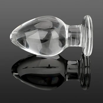 50mm Big Butt Plug Anal Dilator for Women Vaginal Expander Glass Dildos Female Masturbator Sex Toys Men Adults Erotic Products 3