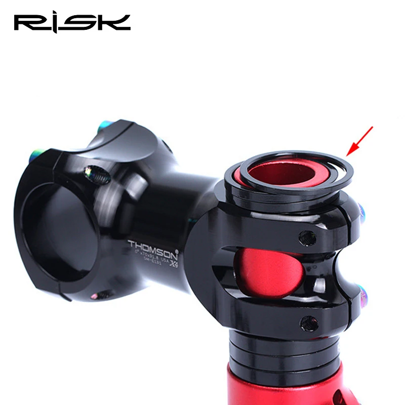 

3PCS 2/3/5mm Bicycle Headset Spacer Aluminum Alloy MTB Road Bike 28.6mm Fork Washers Bicycle Adjustment Gasket Bicycle Parts