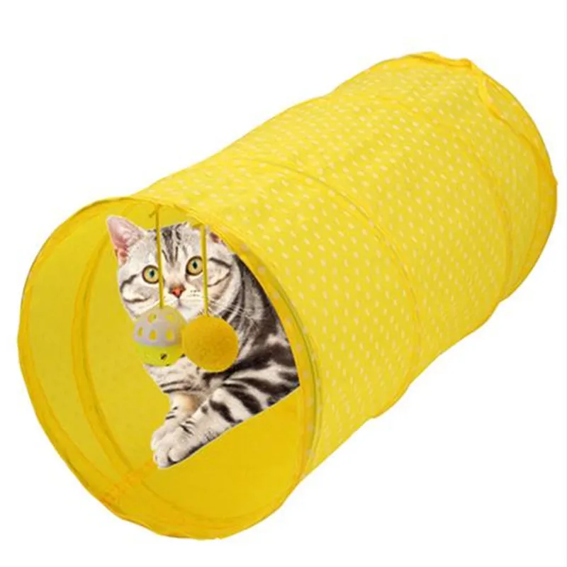 1PCS Pet Cat Tunnel Toy Funny Interactive Cat Toys Passageway Tubes Collapsible Crinkle Folding Play Toy With Two Balls 1PCS Pet Cat Tunnel Toy Funny Interactive Cat Toys Passageway Tubes Collapsible Crinkle Folding Play Toy With Two Balls