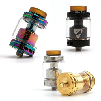 

Original Advken Manta RTA Tank Atomizer 24mm 5ml/3.5ml Capacity Big Refill Hole 810 drip tip 510 thread electronic cigarette