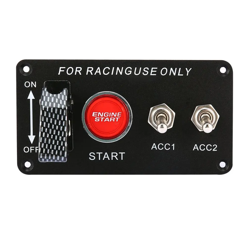 

Car 12V Switch Ignition Engine Panel Switching Start Push Racing Car Button 2 Toggle Four Hot