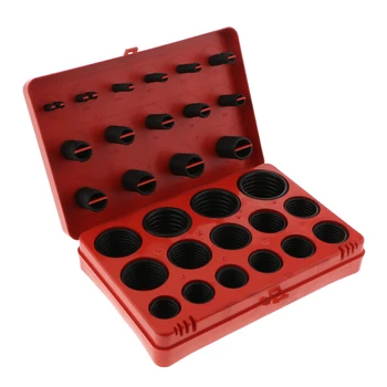 

382 Pieces 30 Sizes O-Ring Automotive Car Air Conditioner Rubber Washers Gasket Rubber Seal Assortment Kit Set Red