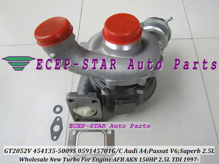 GT2052V 454135-5009 S 454135 059145701G/C Turbo турбонаддув для Audi A4 SKODA Superb VW PASSAT V6 1997-AFB AKN 2.5L TDI 150HP