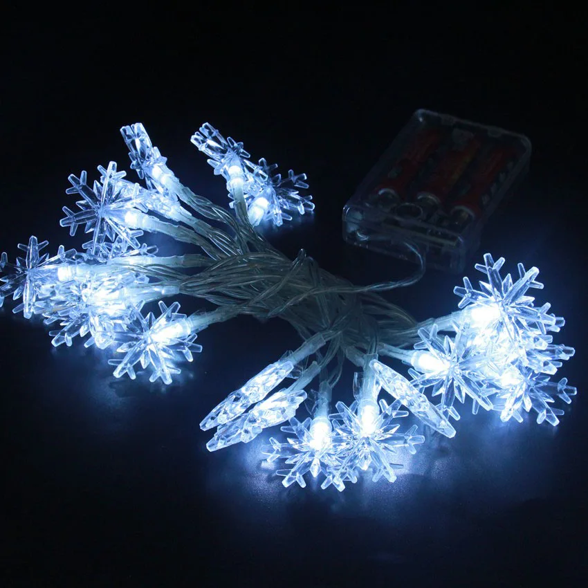 2m 3m 4m 5m 10m 20m LED Snowflake on Batteries Powered Fairy String Lights Indoor Outdoor Garland New year Party Christmas decor 2m 3m 4m 5m 10m 20m LED Snowflake on Batteries Powered Fairy String Lights Indoor Outdoor Garland New year Party Christmas decor