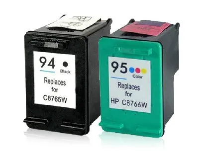 2 unids cartucho de tinta para HP 94 95 negro y de Color para hp94 95 para  HP Deskjet 5740 / 6540 / 6840 / 9800 / 9860 / 5440 Psc 1510 / 1610 /  2355|ink cartridge filling machine|ink cartridge hpink kit - AliExpress