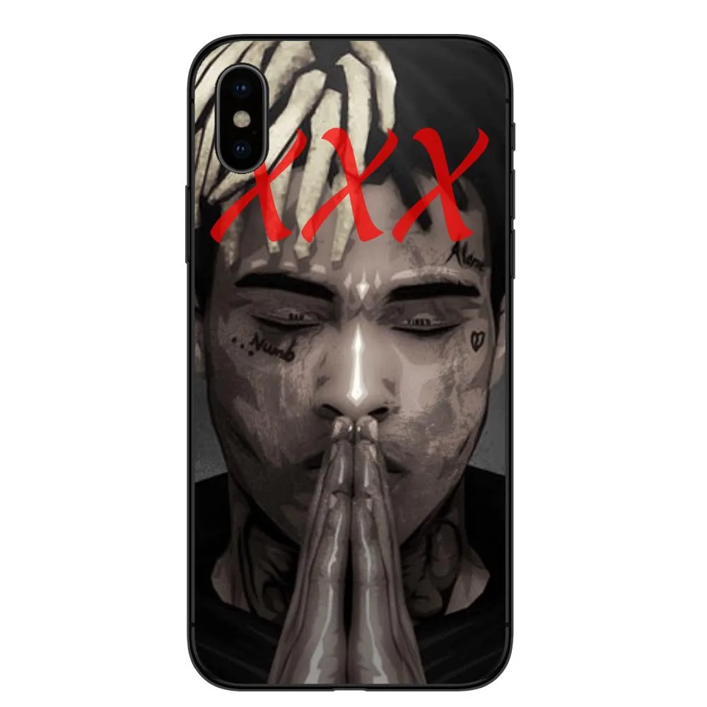 Xxxtentacion Lil Peep cry Baby rose bad vibes forever TPU чехлы для телефонов для iPhone X 5 5S SE 6 6s Plus 7 8 Plus XS XR XS MAX - Цвет: TPU