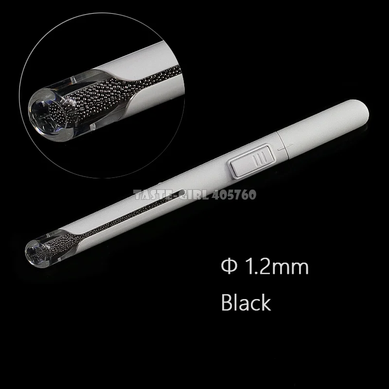 Pro 0,8, 1,0, 1,2 мм, 4 цвета, металлические бусины, поляризационные, для дизайна ногтей, стразы, шпильки, слиток, многофункциональная шариковая ручка - Цвет: 1.2mm Black