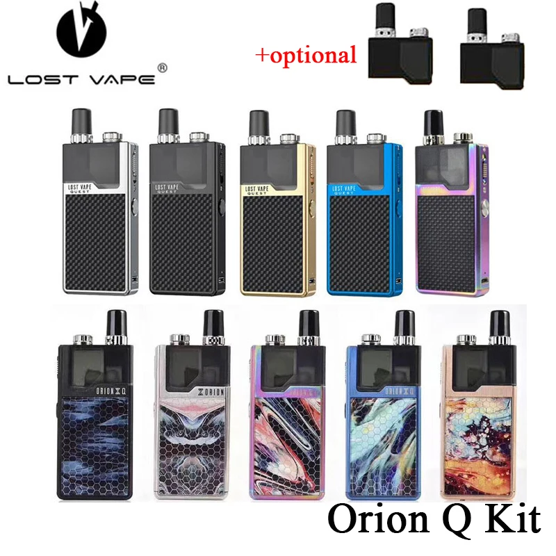 

Original Lost Vape Orion Q Pod Kit 2ml with 950mAh battery 17W max output With 2pcs Cartridge option LostVape Qrion Q E-cigs