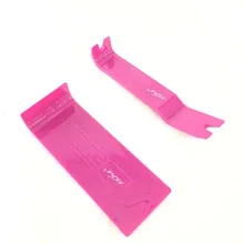 Вмятин ремонтные инструменты Пластиковый лом на окно автомобиля, дверь инструменты авто радио Панель Двери Клип Панель отделка тире красный Коло(два шт