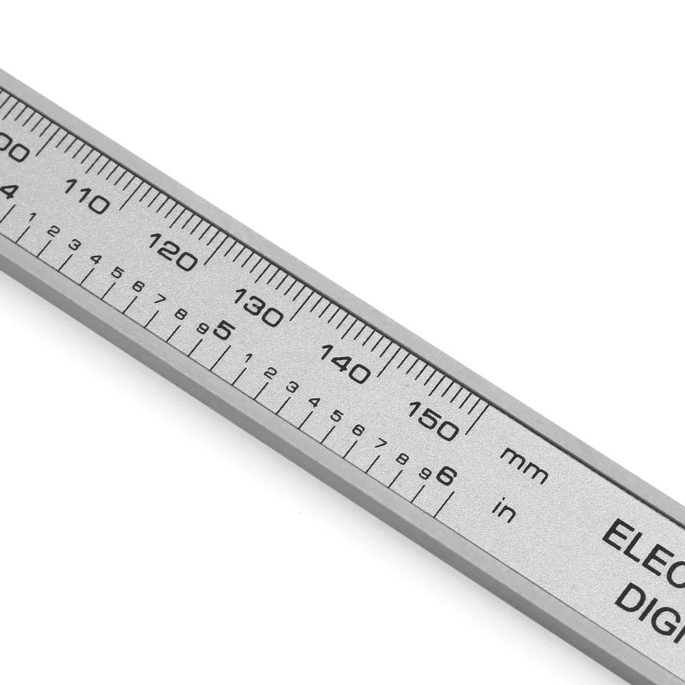Электронный цифровой микрометр с ЖК-дисплеем 0-150 мм, пластиковый калипер из углеродного волокна, Измерительный Цифровой штангенциркуль