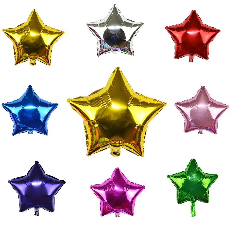 

5PCS 18Inch Foil Star Balloons Inflatable Helium Baloon Wedding Decoration Birthday Party Supplies Children Christmas Toy Gifts