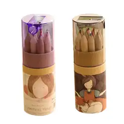 Деревянные карандаши 12 цветов для рисования и письма набор карандашей для рисования девочек