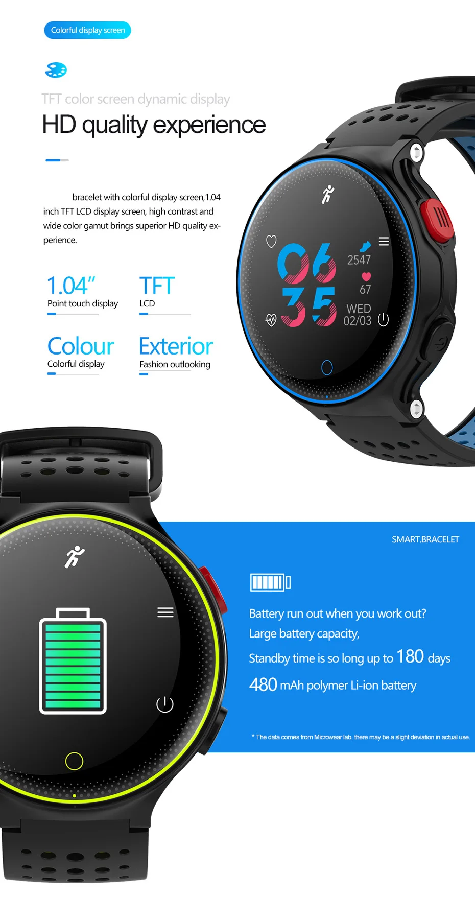 ColMi Smartwatch Heart Rate Tracker IP68 Waterproof Ultra-long Standby For IOS Android Phone Smart Watch 04