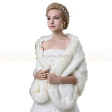 

Faux Fur Wrap Long Scarf For Women Winter Coat Cap Warm Shawl Wedding Party Bridal Accessories Evening Shrugs New Year Eve Gifts