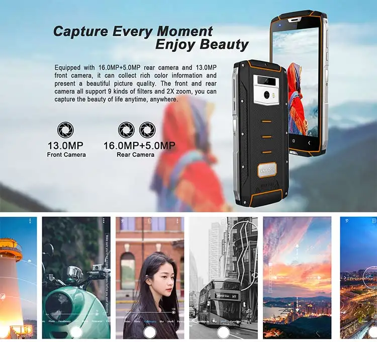 VKWORLD VK7000 4GB RAM 64GB ROM MTK6750T 1.5GHz Octa Core 5.2 Inch Incell Corning Gorilla Glass 5 HD Screen IP68 Waterproof Dual Camera Android 8.0 4G LTE Smartphone