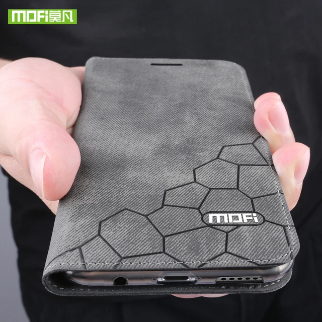 Best Price For huawei honor 8x case for huawei honor 8x max case silicon canvas PU leather luxury Mofi original for huawei honor 8x case