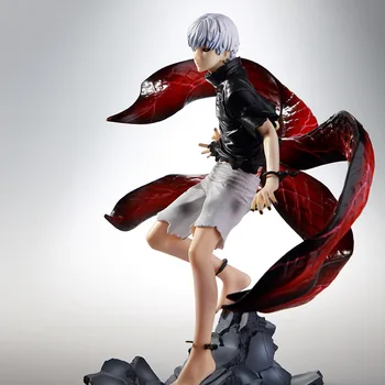 

Japanese Anime Figure Tokyo Ghoul Head ChangeableJin Muyan Decoration Model Kaneziki Doll Toys