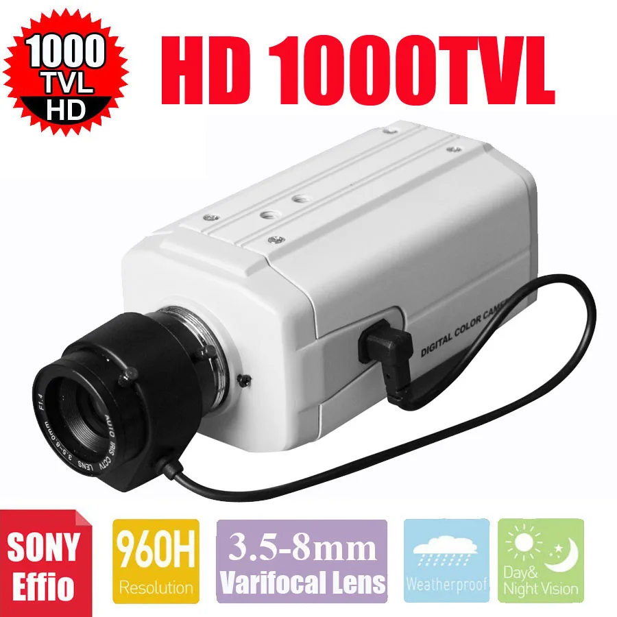 Vanxse CCTV 3,5-8 мм авто Ирис варифокальный зум объектив 1/3 SONY Effio CCD 1000TVL/960H CCTV камера безопасности