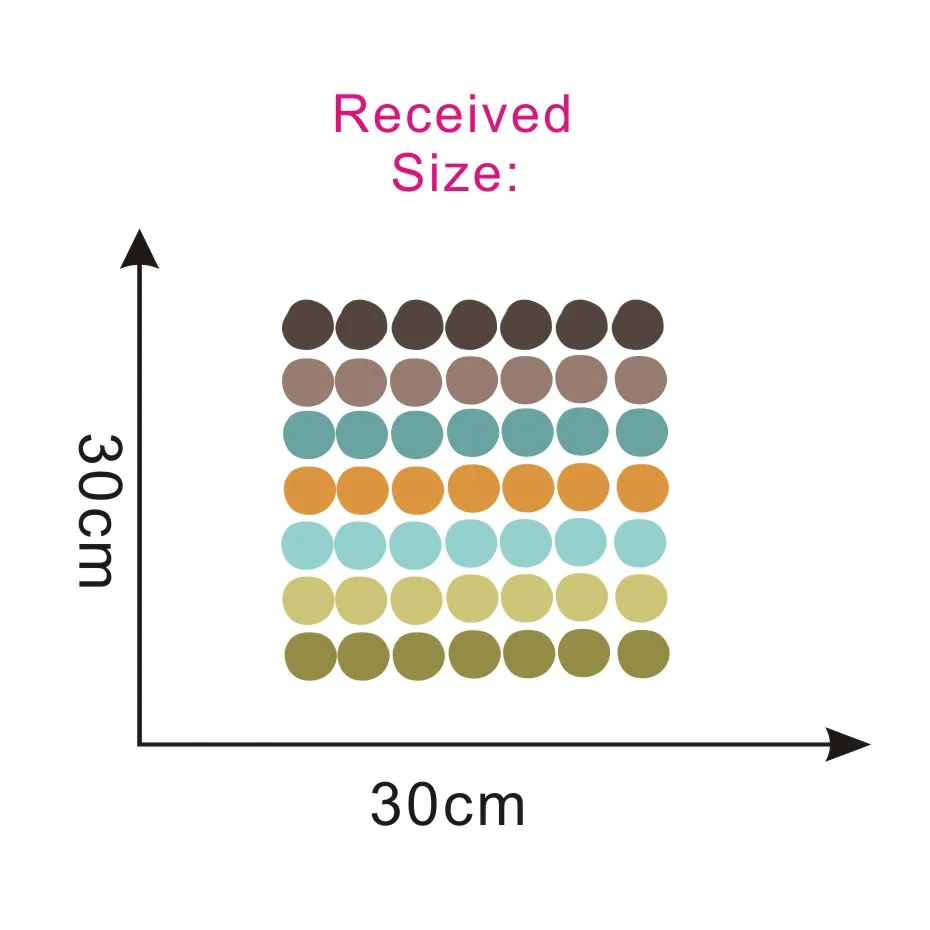 Высокое качество красочный горошек стены Стикеры для детской украшения розового и черного цветов с узором в наклейки "точки" Детские Спальня домашний декор - Цвет: CCS4005D