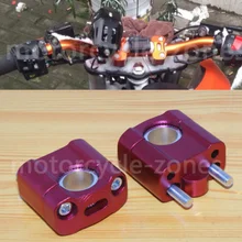 Красный 22 мм 28 мм внедорожный мотоцикл бар зажимы рейзер руль ручка стойки для руля для 7/" 1-1/8 бар яма грязи мото велосипед