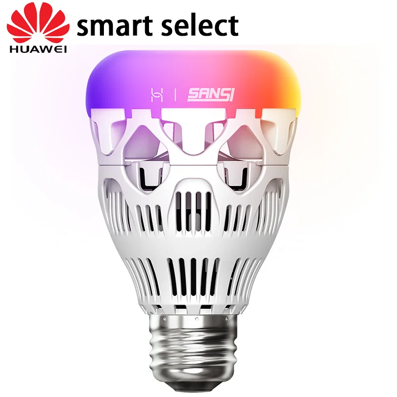 Huawei smart Chose sansi брендовая умная Светодиодная лампа цветная 800 люмен 10 Вт E27 лимонная
