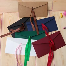 DHL, 500 шт конверт с бантом для VIP карт, упаковка карточек сообщений