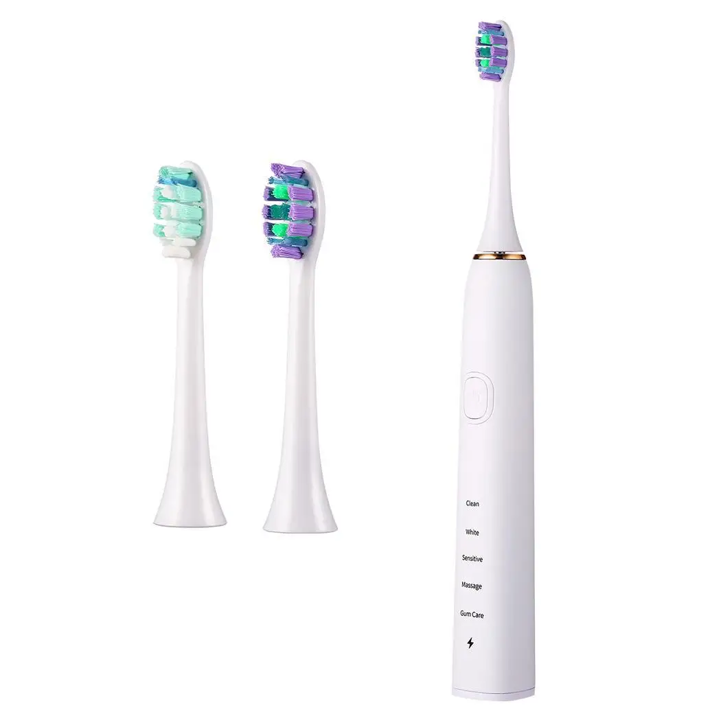 

Electric Sonic Toothbrush Smart Time 5 Brushing Modes Appliances 3W IPX7 Waterproof Oral Care DV 5V 750mAh