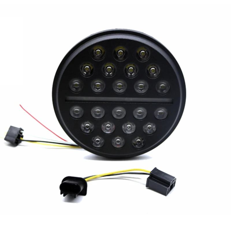 Marloo черный 7 дюймов Hi/низкая DRL светодиодный фары для автомобиля Комплект 1997 2017 Jeep