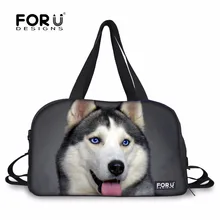 FORUDESIGNS дорожная сумка с принтом собаки хаски, многофункциональная сумка с рисунком кошки, персонализированная сумка Mochila, семейные подарки, сумка для багажа