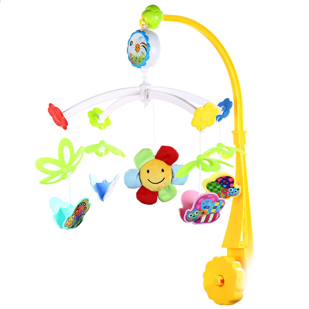 Colorful Infant Musical Rotating Baby Rattles Mobiles Toy Hanging Bed Bell Great Helper For The