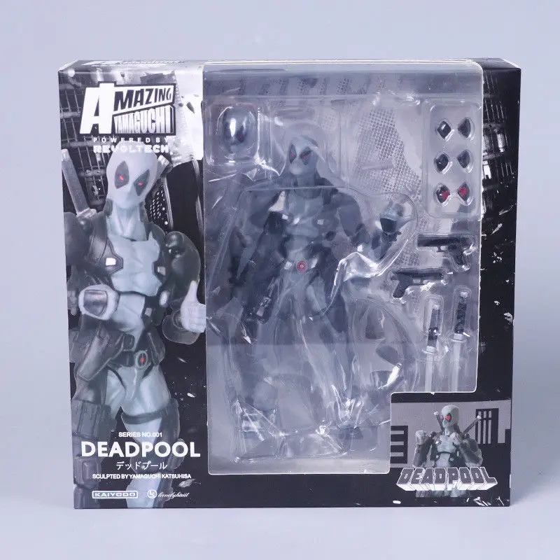 

New Comic Film Sci-Fi Marvel Legends X-men No.001 Super Hero Gray Deadpool Anti-hero Revoltech Action Figure Statue