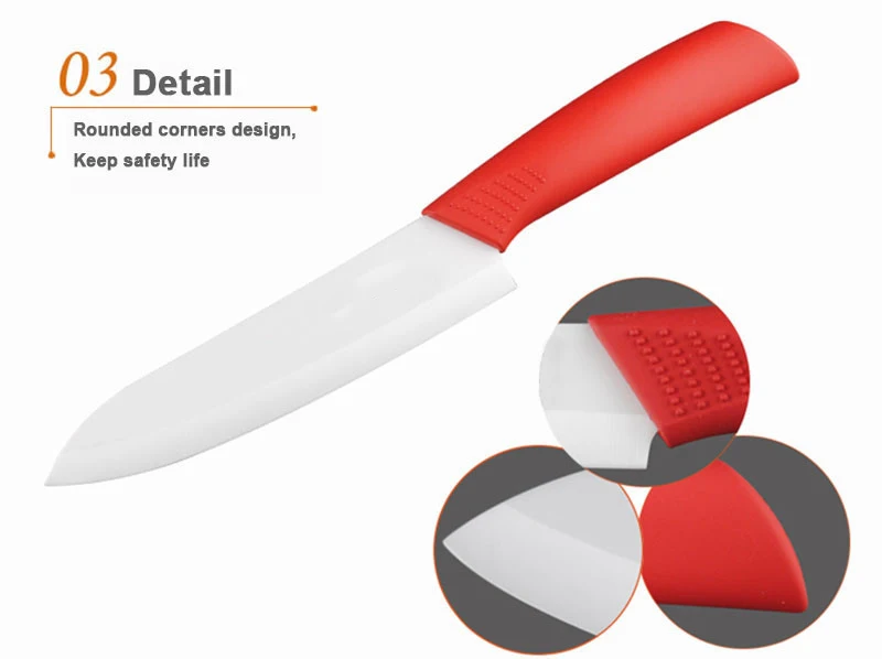 D009 фирменный высококачественный кухонный нож, набор керамических ножей, набор керамических ножей " 4" " 6" дюймов+ Овощечистка+ крышки