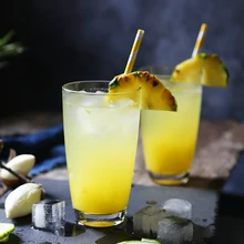 Лучшая цена простая Бытовая стеклянная Весна и лето холодный напиток прозрачная стеклянная чашка Бессвинцовая чашка